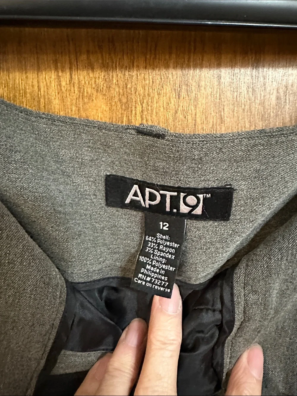 Apt. 9 Women's Gray Pencil Skirt